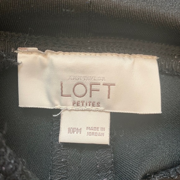 Loft Black Petite Maternity Dress Pants - Picture 4 of 9